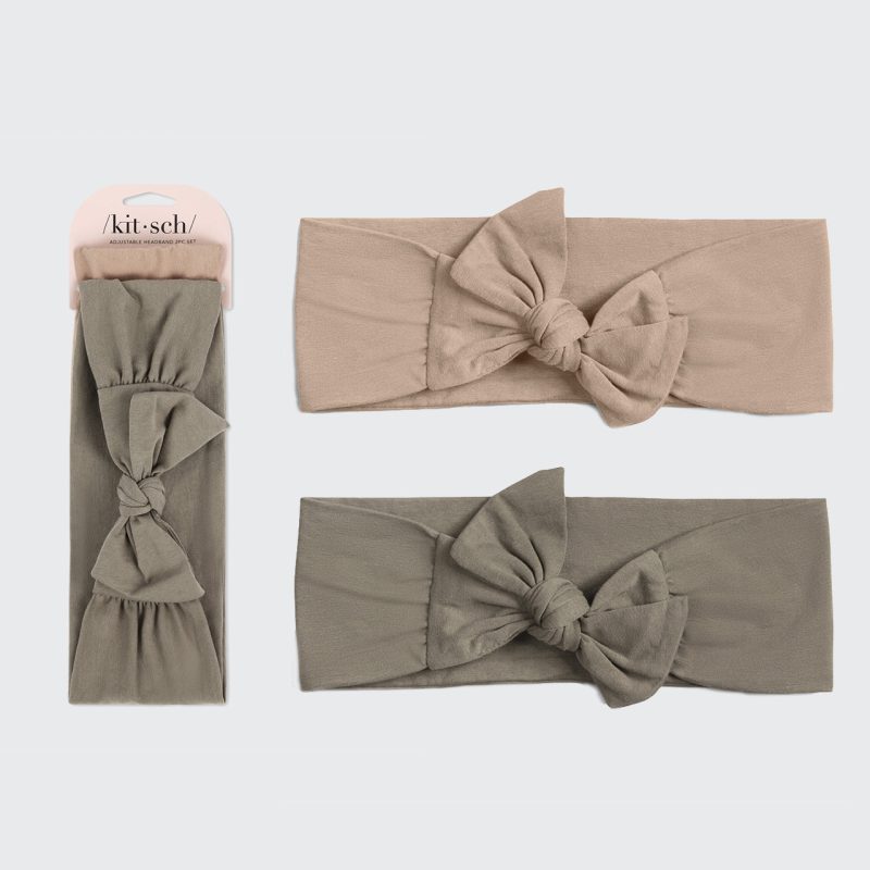 60251 Hair adjustable headband eucalyptus sand pkg