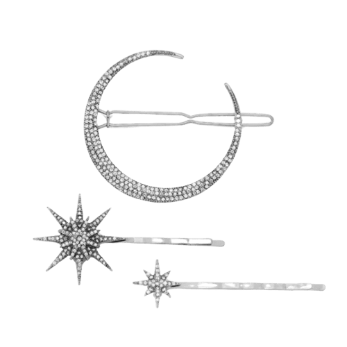 Moon & Star Hair Pin Set - MANEPRINT