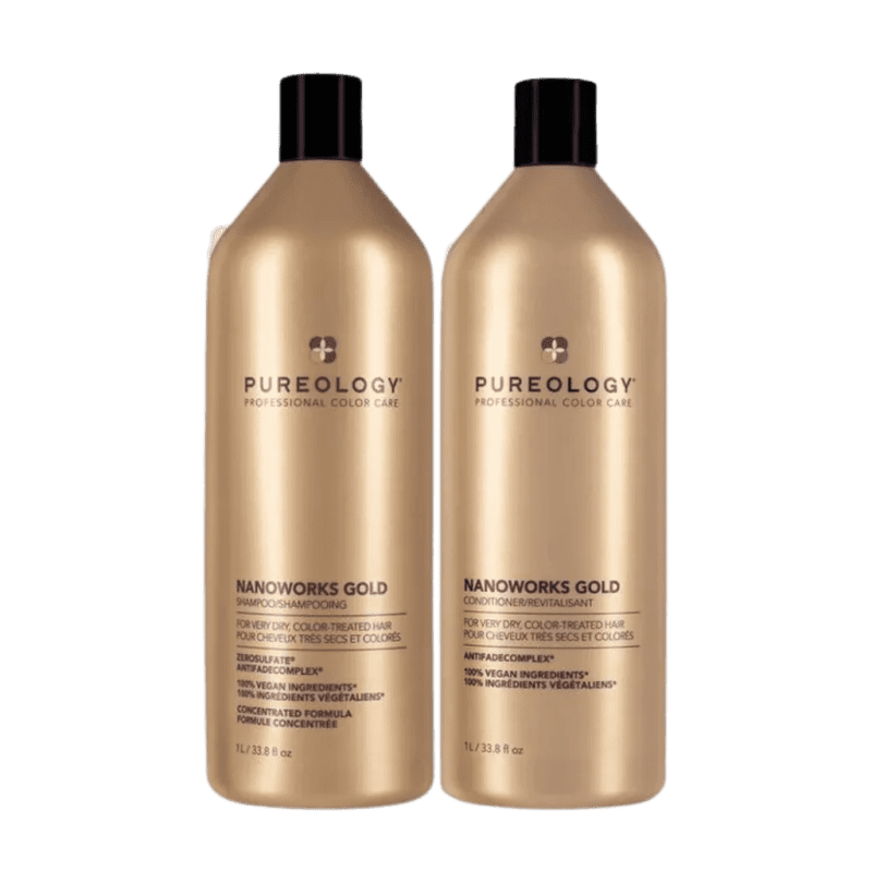 Pureology Nanoworks Gold Shampoo & Conditioner Set - MANEPRINT